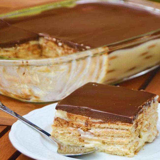 Pavê de Chocolate Cremoso